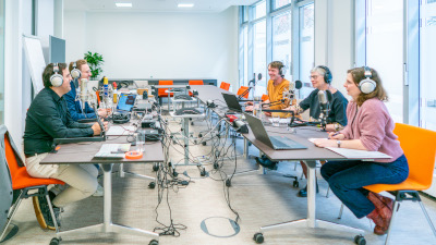Aufnahmen zum Podcast 'Guide zum Audioguide'